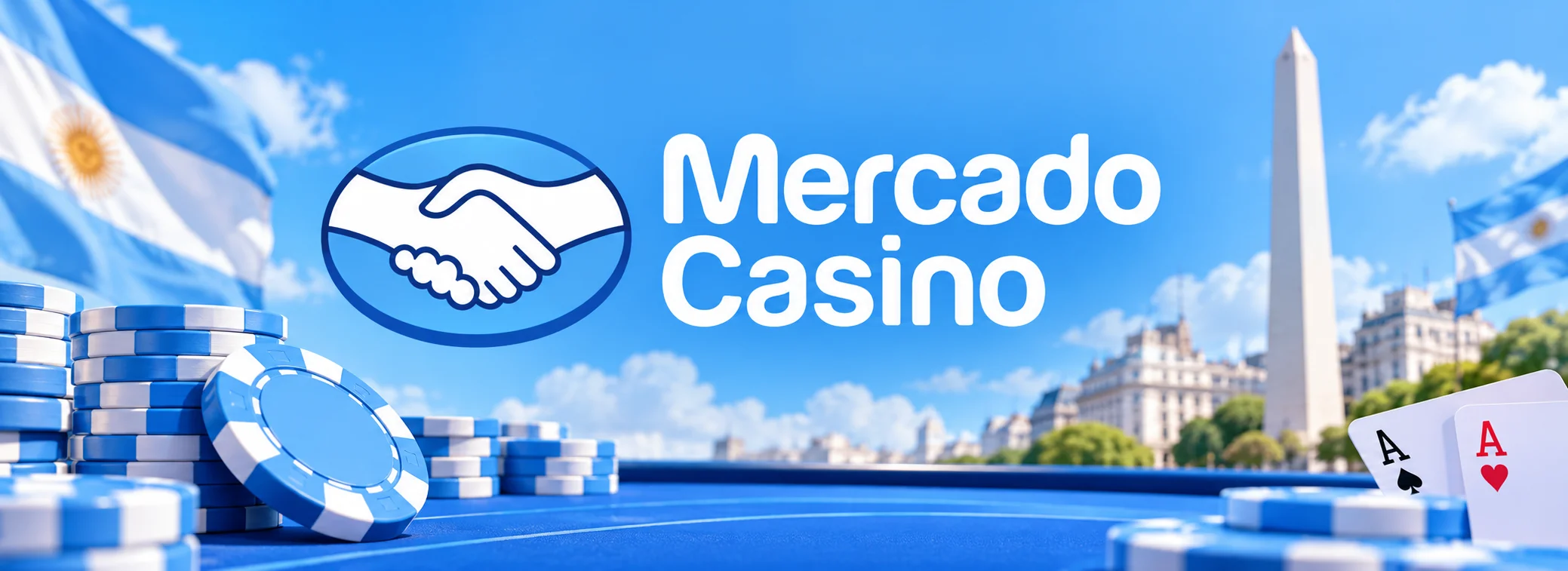 Banner de Mercado Casino Argentina con el bono de bienvenida MERCADO350 en pesos